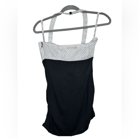 Morgan de Toi polka dot and black halter top S. From France. - Picture 2 of 7